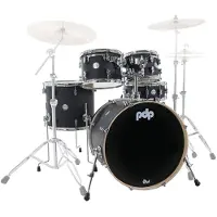 PDP Drums Concept Maple 5-Piece Satin Black shellset incl. snaredrum