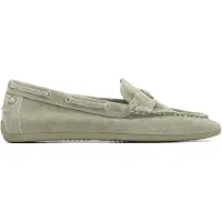Carmela Dames Mocassins 163143 groen (41), Leer, Plat, Geen, Casual 16314308-KAKI