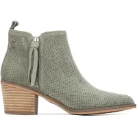 Refresh Dames Enkellaarsjes 175151 groen (41), 3 tot 5 cm, Ritssluiting, Casual 17515103-AQUA