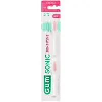 Gum Sonic Sensitive Wit Opzetborstels - 2 stuks