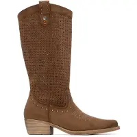 Refresh Dames Laarzen 175292 bruin (39), 3 tot 5 cm, Ritssluiting, Casual 17529202-CAMEL