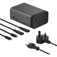 Belkin – Pro USB-C 11-in-1 GaN Dockingstation – Voorzien Van 11 Poorten En 96 W Power Delivery En 8K Video-Ondersteuning – Voor Windows En MacOS En ChromeOS – Grijs En Zwart Gerecycled Kunststof