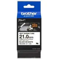 Brother Labeltape voor krimpkous HSe HSE261E Kleur van de tape: wit Kleur van het lettertype: zwart 31 m