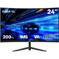 Nilox Moniteur Gaming Curvo 24" - NXM24CRV2001 - Full HD 200Hz - VA 1ms - HDMI/DP
