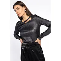 Aaiko Dames Tops & T-shirts Millie Pes 144 - Metallic - Maat S