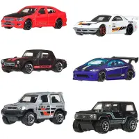 Hot Wheels Silver Series - Set van 6 Japanse Voertuigen