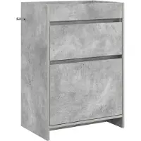vidaXL Badkamer Onder Het Wastafel Kast Betongrijs 56 x 37,5 x 81 cm