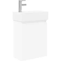 Syfax Badkamermeubel met kraan Wit 45,5 x 25,5 x 84 cm