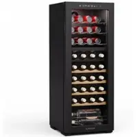 Klarstein Bovella 36 Duo+ wijnkoeler – 36 flessen, 2 zones, 5–18 °C, touchscreenbediening, ledverlichting, UV-bescherming, vrijstaand, wijnklimaatkast