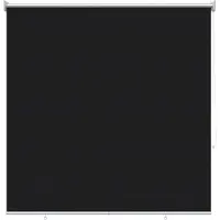 vidaXL Buitenrolgordijn UV-bescherming Zwart 100 x 230 cm (B x H)
