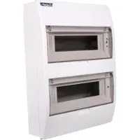 INCOBEX beveiligingskast, verdeelkast, wandmontage, vochtbestendige behuizing IP40, 2x12