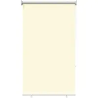 vidaXL Buitenrolgordijnen met UV-bescherming, crème kleur, 100 x 230 cm (breedte x hoogte), polyester