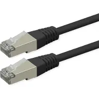 Roline patchkabel Cat.6 (klasse E), PoE, S/FTP (PiMF), zwart, 5 m