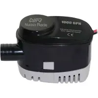 Nuova Rade Submersible Automatic Bilge 1000 Gph Pump Zwart 1000 GPH
