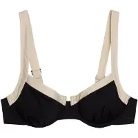 Marc O'Polo Bikinitop ' Contrast Binding ' crème / zwart