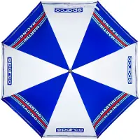 Sparco Martini Racing Opvouwbare Paraplu Martini Racing Paraplu - Zwart — Marineblauw — Maat Onesize