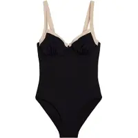 Marc O'Polo Badpak ' Contrast Binding ' zwart