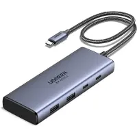 UGREEN Hub 7-IN-1 USB-C naar 2*HDMI(4K@60Hz)+2*USB-A3.2+2*USB-C3.2+PD(100W)