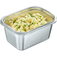 Westmark roestvrijstalen lunchbox – Lekvrije broodtrommel – Magnetron- en ovenbestendig, BPA-vrij – Bento-box voor school, werk en kinderdagverblijf – Zilver, 1000 ml