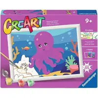 Ravensburger – CreArt: Octopus (Neon) – Schilderen op Nummer