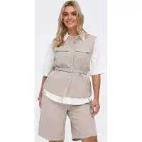 ONLY Carmia Gilet Dames Beige 54