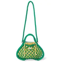 Studio Noos reversible crossbody tas Macrame Mini groen Dames Katoen Meerkleurig