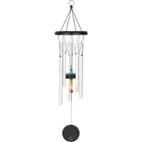 Chakra Meditation Chime 25" Silver