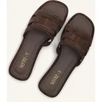 Notre-V Dames Slippers 9672la - Bruin - Maat 40
