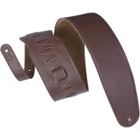 Levys Leathers M4GF-BRN gevoerd lederen gitaarband, bruin