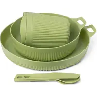Sea to Summit - Horizon Dinnerware Set (6 Pieces) - Bestekset olijfgroen/groen