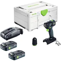 Festool TXS 18-Basic accuboormachine 18 V 40 Nm borstelloos + 2x accu 4,0 Ah + snellader + Systainer