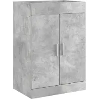 vidaXL Badmeubel, betonkleur, 78,5 x 37,5 x 81 cm, houtvezelplaat