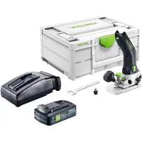 Festool MFKC 700 EB-Basic accu-module kantfrees 18 V 8 mm borstelloos + 1x accu 4,0 Ah + oplader + Systainer