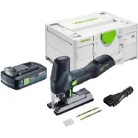 Festool PSC-E 18 EB-Basic accu pendelzaag 18 V 40 mm + 1x accu 4,0 Ah + Systainer - zonder oplader
