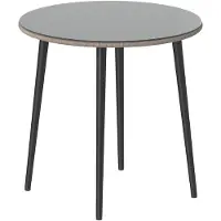 Northio Ronde buitentafel, diameter 80 cm, van glas en riet