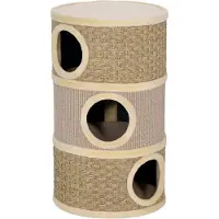 Northio Kattenkooi, 79 cm, krabpaal met 3 niveaus, bekleed met sisal