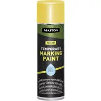 Maston Temporary Marking Paint - Mat - Geel - Tijdelijke Markeringsspray - 500 ml