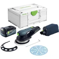 Festool ETSC 2 150-Basic accu excenterschuurmachine 18 V 150 mm borstelloos + 1x accu 5.0 Ah + systainer - zonder oplader