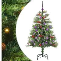 vidaXL Kunstkerstboom Groen 150 cm PVC en Metalen