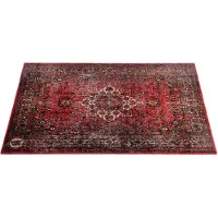 Drum N Base Drum n Bass Vintage Persian Stage Drum Rug Original Red 130cm x 90cm