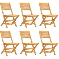 Syfax Klapstoelen 6 stuks 47x62x90 cm Massief teakhout
