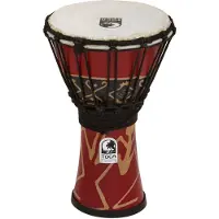 Toca Percussion Toca 7" Djembe Freestyle Rope Tuned Bali Red