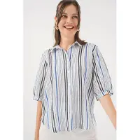 Big Dart Gestreept Poplin Shirt