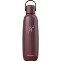 SodaStream 0.9L fizz & go roestvrijstalen bruiswaterfles (pomegranate)