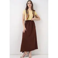 Big Dart Maxi Rok met Elastische Taille