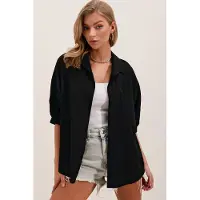 Big Dart Losse Pasvorm Poplin Shirt met Pocket