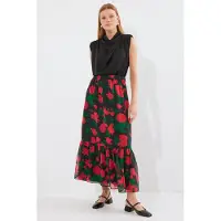 Bigdart Geprinte Maxi Rok met Bloemenmotief