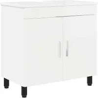 vidaXL Badkamer vaniteitsunit Hoogglans Wit 60 x 35 x 60 cm