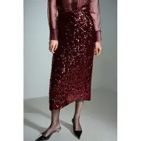 Hiccups for Kids Pailletten Midi Rok met een Sleuf