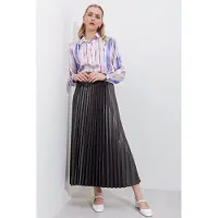 Big Dart Hoge Taille Maxi Rok met Rimpeldetail